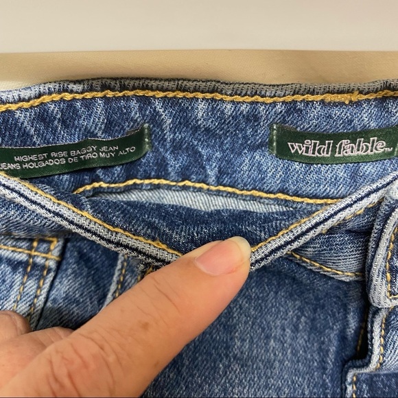 Wild Fable Super-High Rise Distressed Baggy Jeans - Picture 5 of 7